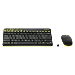 MOUSE & KEYBOARD LOGITECH WIRELESS MK240 EN/** BLACK /YELLO W