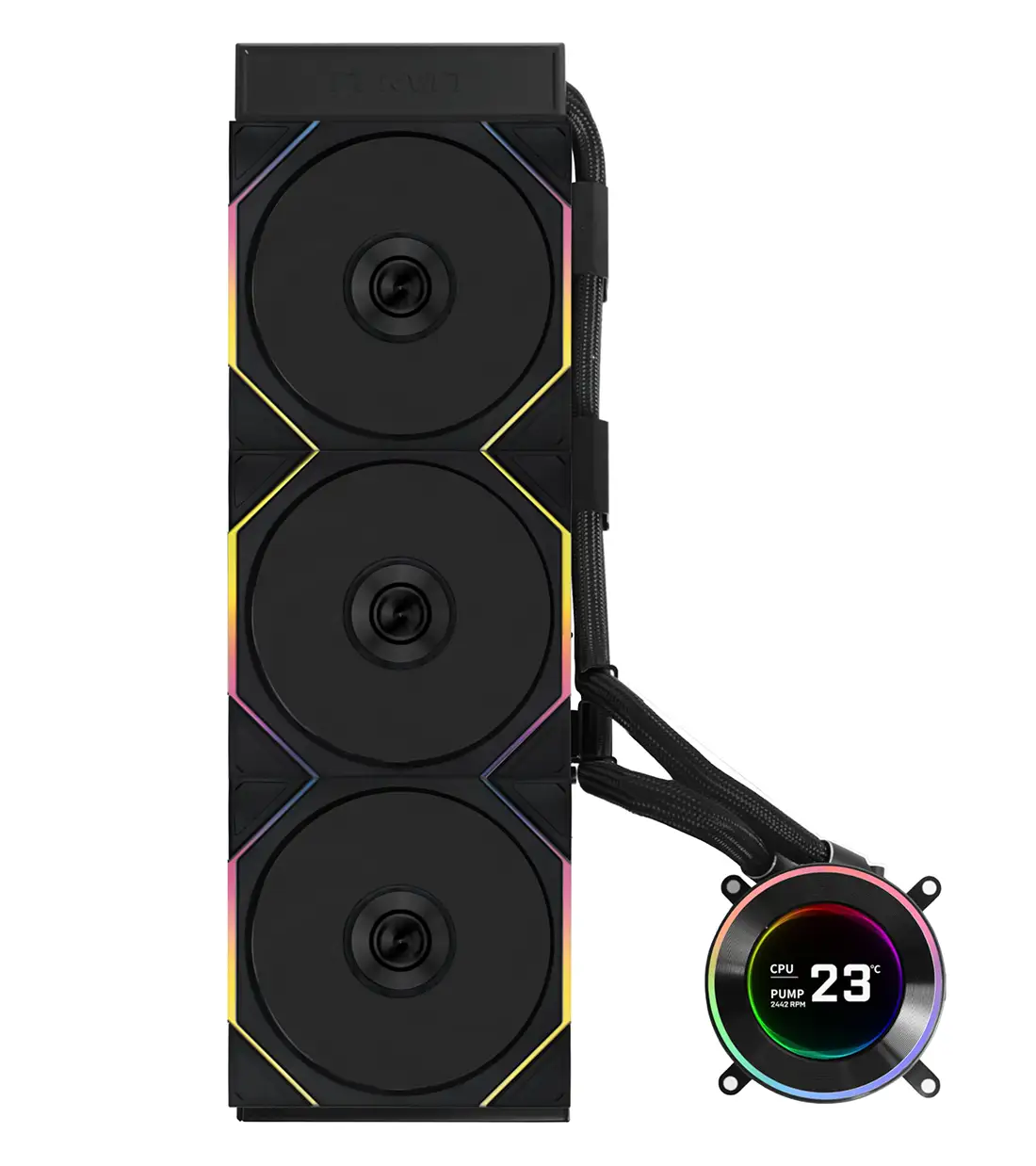 خنک کننده مایع پردازنده لیان لی HydroShift II LCD-C 360TL Black