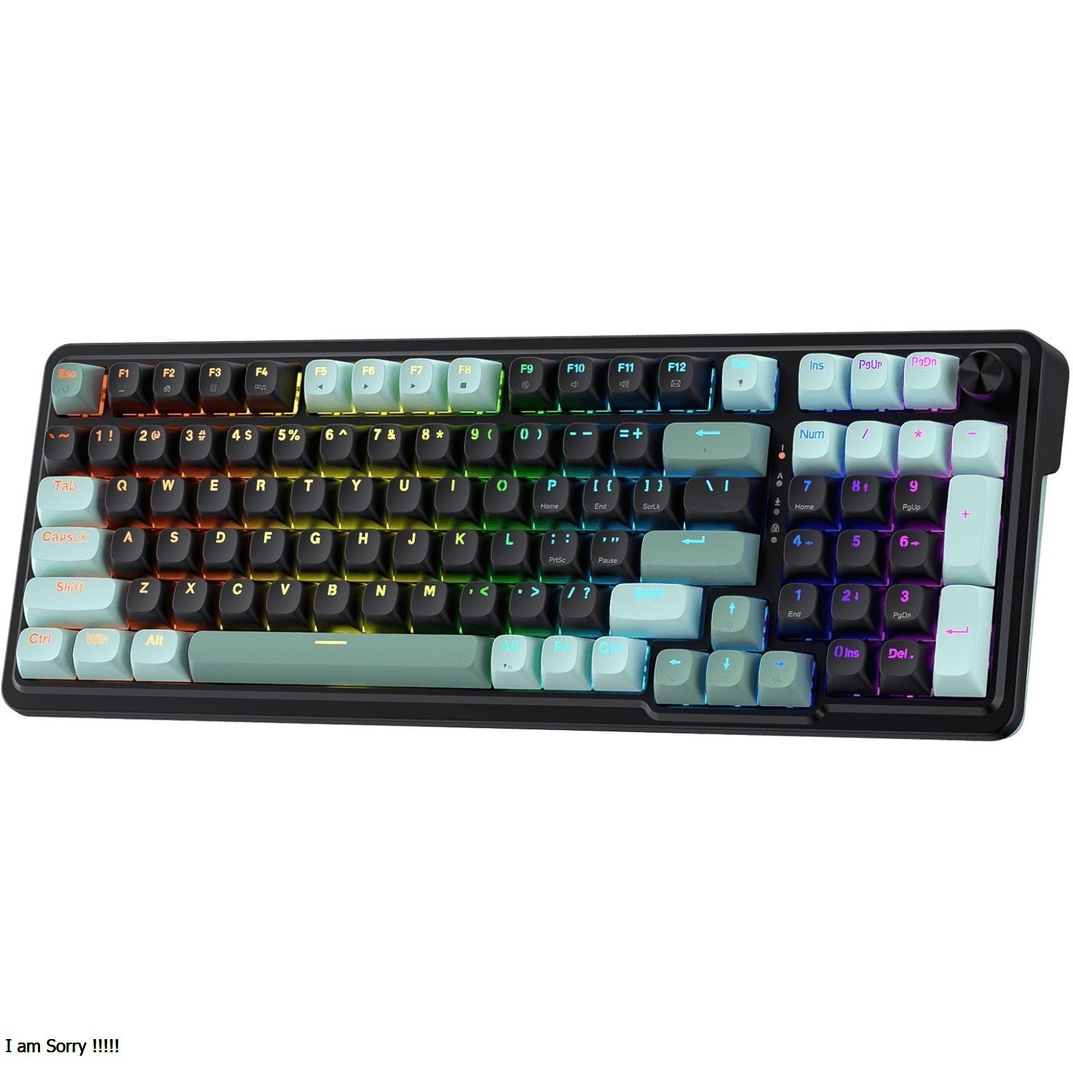 کیبورد گیمینگ ردراگون مدل K686 BG با سیم نورپردازی RGB
