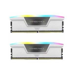 رم کورسیر Corsair VENGEANCE RGB 32GB 16GBx2 DDR5 6400MHz White CL36